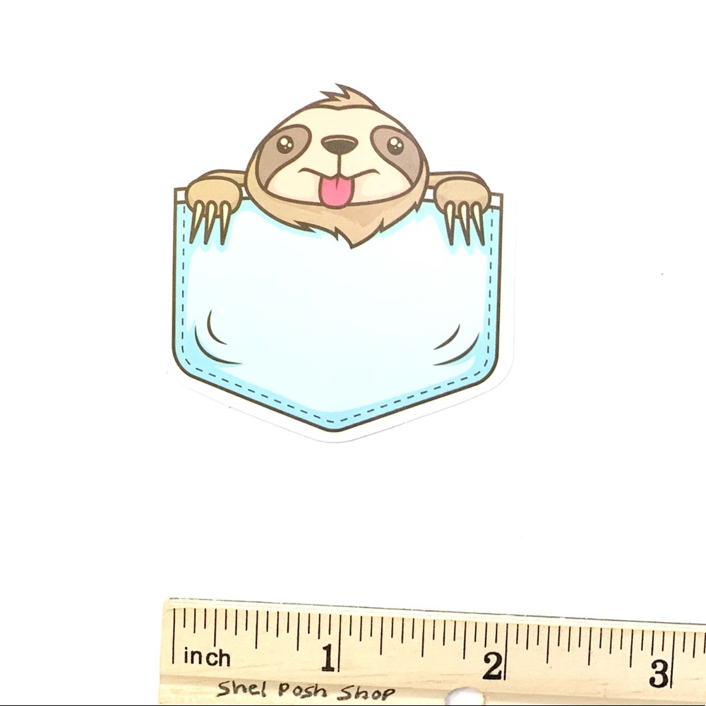 Sloth Vinyl Sticker - Picture 2 of 2